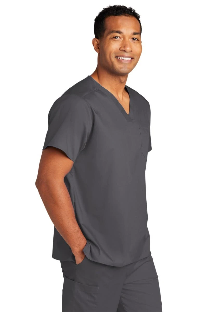 WonderWink® Unisex WorkFlex Chest Pocket V-Neck Scrub Top 16 WonderWink® Unisex WorkFlex Chest Pocket V-Neck Scrub Top - Image 15