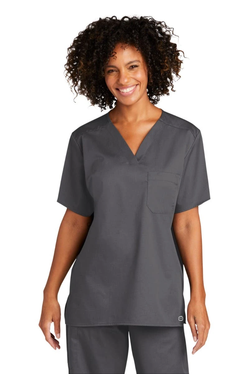 WonderWink® Unisex WorkFlex Chest Pocket V-Neck Scrub Top 17 WonderWink® Unisex WorkFlex Chest Pocket V-Neck Scrub Top - Image 16
