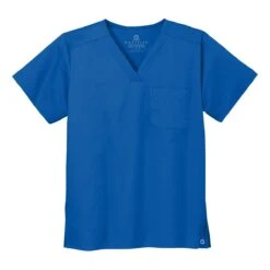 WonderWink® Unisex WorkFlex Chest Pocket V-Neck Scrub Top 38 WonderWink® Unisex WorkFlex Chest Pocket V-Neck Scrub Top -Gildan T-Shirts Shop ww3160 royal flat front